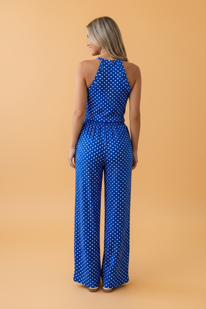 Polka Dot Tank & Loose Pants Set